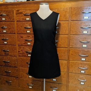 Gap Black wool blend sleeveless dress